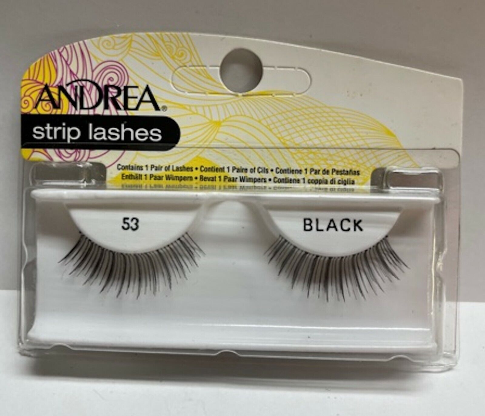 ANDREA strip lashes 53 BLACK (240200)