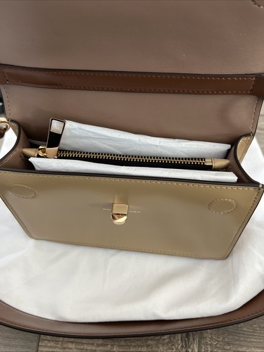 Marc Jacobs Downtown Shoulder Bag In Leather Two Toned Brown W/tags & Dust Bag - Picture 15 of 19