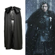 Game of Thrones Jon Snow Costume Cosplay Outfit Cloak Halloween Custom Made