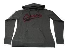 Corvette Heather Gray Vintage Ladies Hoodie
