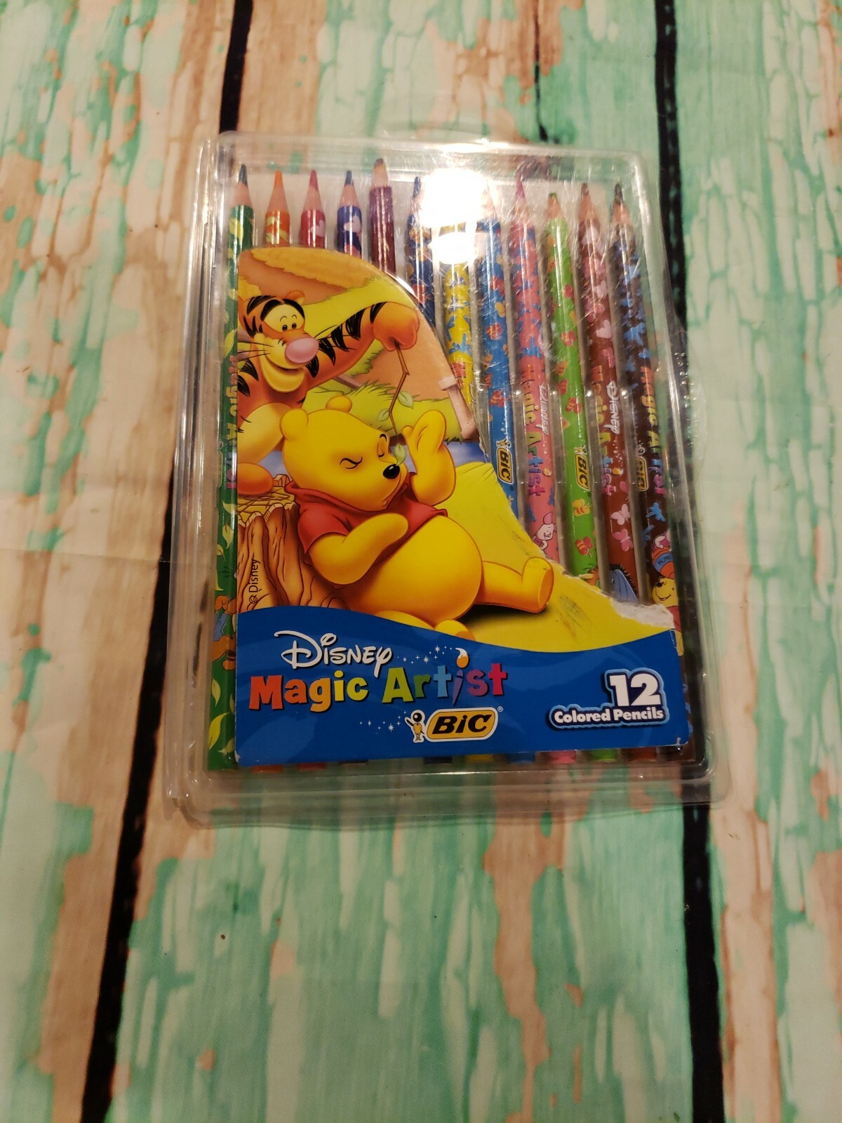 Vintage 2003 Disney Winnie the Pooh Colored Pencils Bic Magic Artist ...