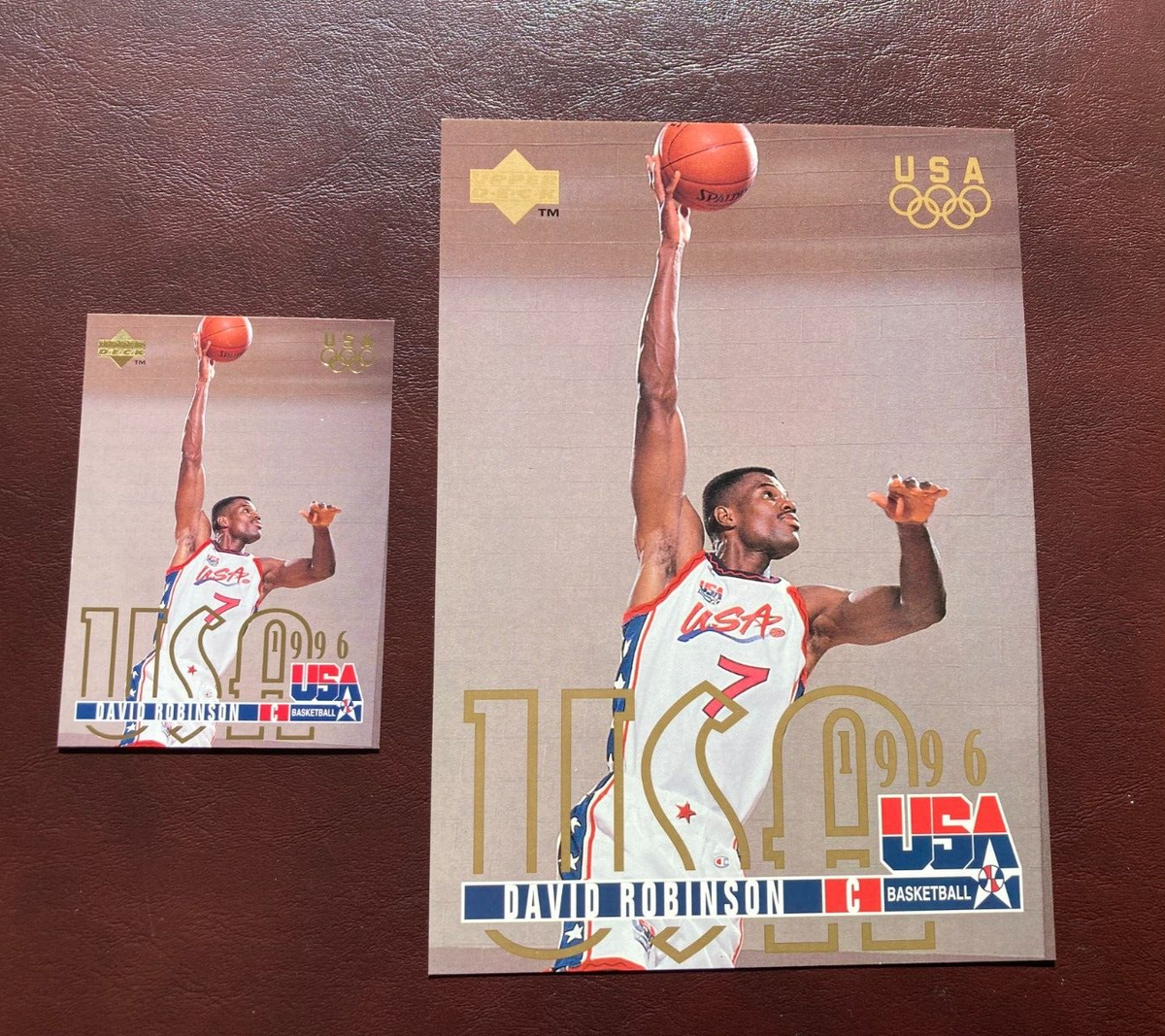 1996 Upper Deck RARE USA Basketball Dream Team Jumbo 5x7