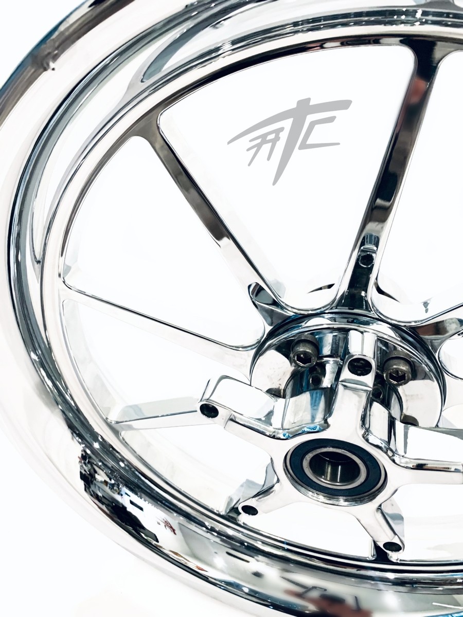 240 FAT TIRE KIT CHROME OMNI WHEELS CHROME STEALTH ARM 06-11