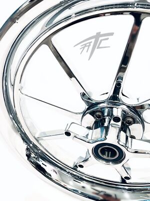 240 FAT TIRE KIT CHROME OMNI WHEELS CHROME STEALTH ARM 06-11
