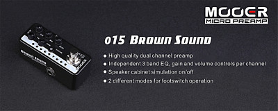 ギター Mooer micro preamp 015 Peavey5150 Mooer Micro Preamp 015 Brown Sound Guitar Effects Pedal