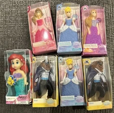 ZURU Disney Mini Brands PRINCESS DOLLS Lot of 7 Rapunzel Aurora Cinderella
