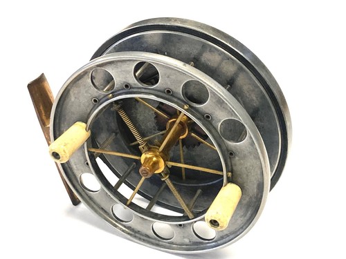 Allcock’s Ventilated Aerial 4.5″ Centrepin Fishing Reel Fine Condition - Picture 2 of 7