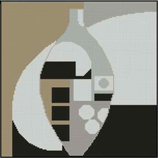 New Age Vase in Grays Counted Cross Stitch Chart No.38-100 