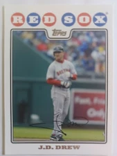 2008 Topps Baseball #552 J.D. Drew