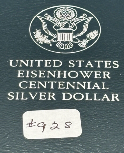 1990 P $1 Eisenhower Centennial Silver Dollar Proof #928 - Picture 9 of 9