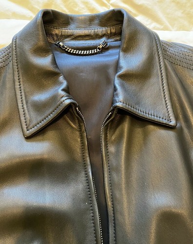 Gallotti Fine Black Leather Jacket from 
