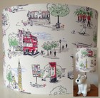 Lampshade Cath Kidston Billie Goes to Town Fabric Drum Table Ceiling HANDMADE