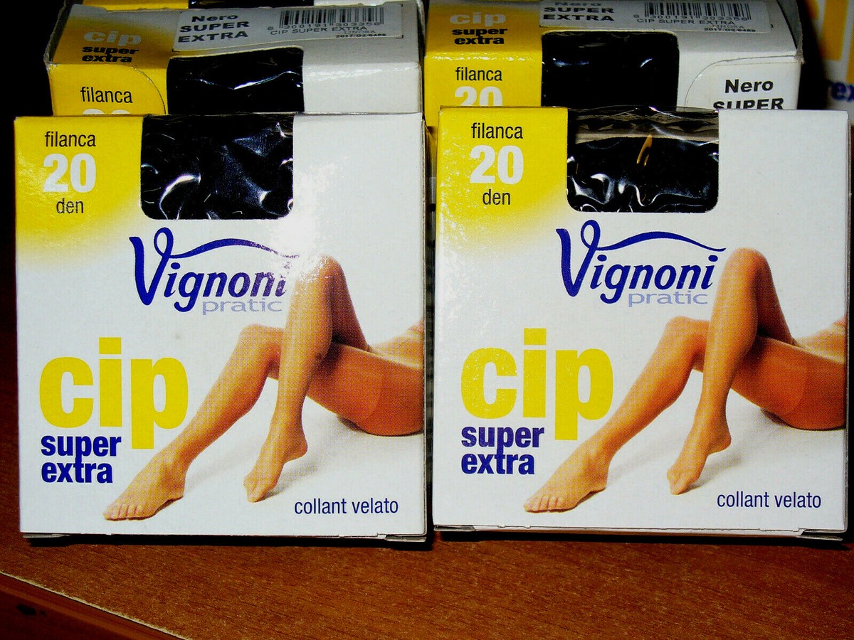 12 Pairs Practical Vignoni Tights Cip 20 Den Sheer Filanca Size