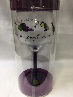 MINX ''LIKE A FINE WINE I'M AGED TO PERFECTION'' 13 OZ. COLLECTOR'S WINE GLASS