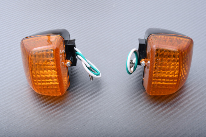 Clignotants avant ambrés durables pour carénage Honda CBR 250RR 1990