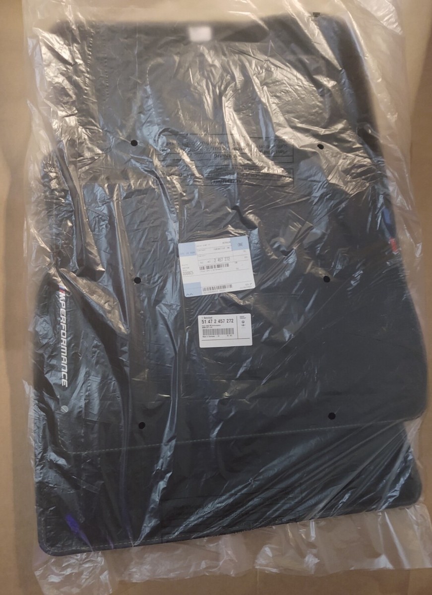 BMW OEM G07 X7 M Performance Black Carpet Floor Mat Set | Genuine