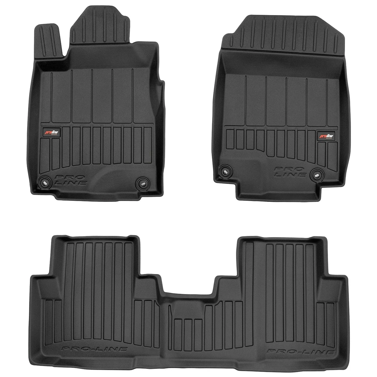 Tappetini Anteriori In Velluto Su Misura Per Honda CR-V IV | Set Da 2 Pezzi | Antiscivolo E Rinforzo Saldato - 3