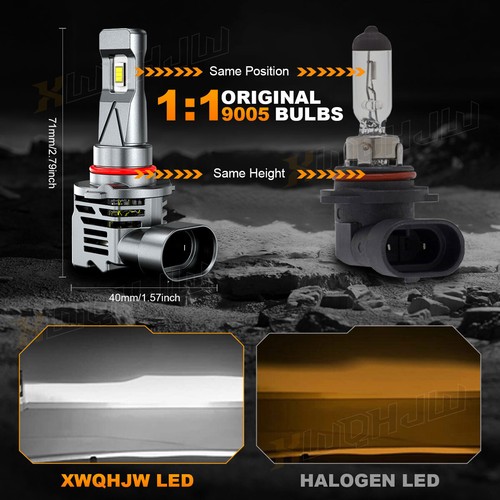 For 2004 2005 2006 Lexus LS430 HID/LED Headlight High/Low Fog Light Bulbs Kit - Picture 4 of 12