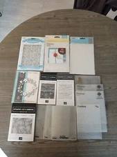 Embossing Folders Lot 14 Folders Stampin, Cuttlebug, Kaiser, Sizzix