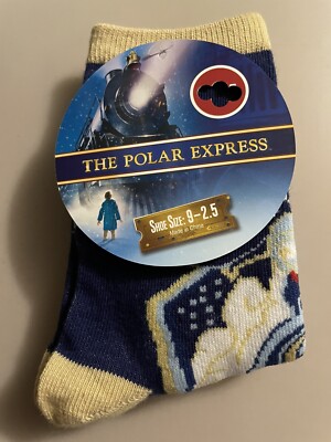New Polar Express Socks For Kids.   Size 9-2.5