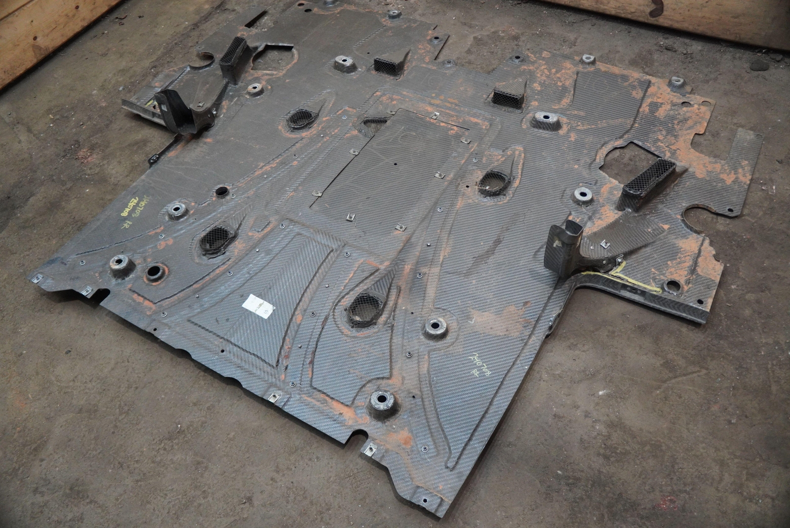 Rear Underbody Shield Skid Plate Panel Carbon Fiber Ferrari 488 Challenge *Note*