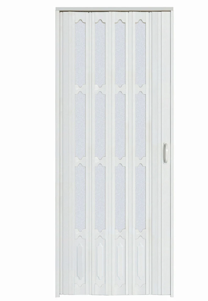 Frosted Acrylic Glass Fold Door  with Installation Hardware,Handle and Lock - Image 2 of 4