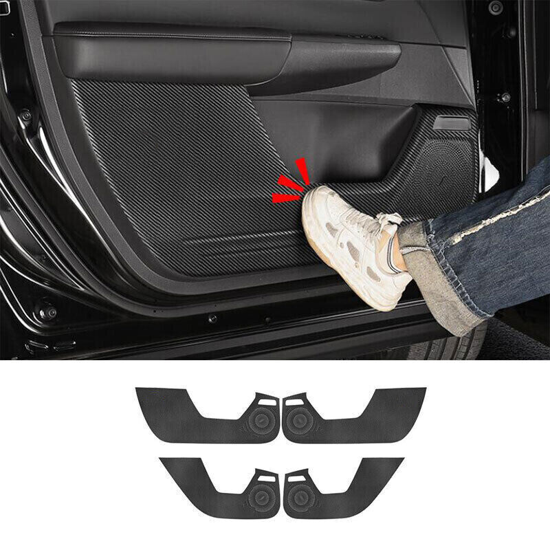 For Honda CR-V 2023-2025 Carbon Fiber PU Side Door Bottom Anti Kick Trim Cover