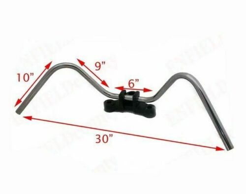 Pour Royal Enfield 350cc Thunderbird Guidon 7/8 " Chrome Plaqué Aes - Photo 5/10