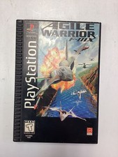 Agile Warrior F-IIIX- PS1 PlayStation Long Box and Game no Manual TESTED
