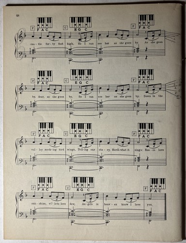 David Carr Glover's Easy Chord Playing libro di canzoni vintage - Foto 2 di 3