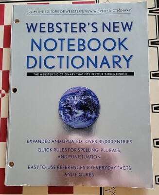 Webster's New Notebook Dictionary by Goldman (2000, Trade Paperback)