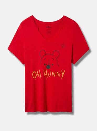TORRID Clip Neck Winnie the Pooh Sleep Top and bottoms sold as set 2x - Picture 3 of 14