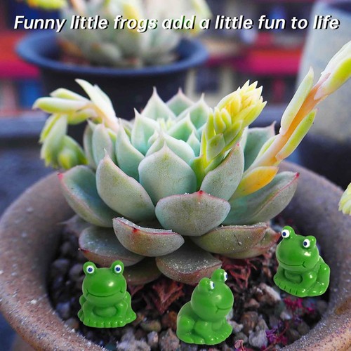 50 Pcs Mini Frogs Garden Decor Tiny Frog Figurines DIY Fairy Garden Decor - Picture 3 of 5