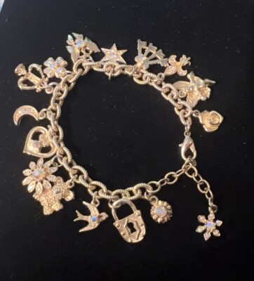 Vintage Charm Bracket marked GRAZIANO C Adjustable RARE