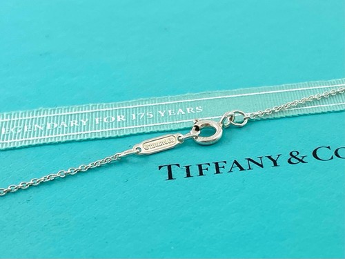 17" Tiffany & Co. Teddy Bear Pendant Necklace Sterling Silver w/ Pouch - Picture 6 of 12