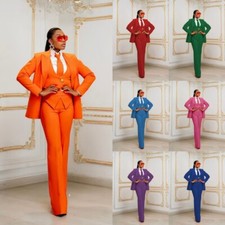 3 Pieces Women Suits Wedding Party Office Wear Ladies Outfits Plus Size Custom