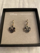 Disney x Baublebar Halloween Minnie Mouse with Witch Hats & Stars Earrings/NIB