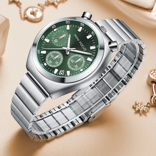 ๐ MINI FOCUS BLU CRONOGRAFO QUARZO BULLHEAD UNISEX VINTAGE DIVE 30M OROLOGIO โ - Foto 5 di 24