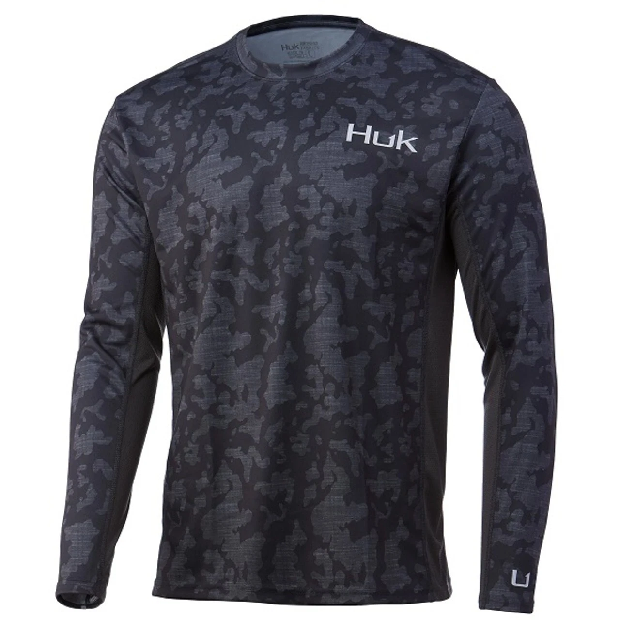 HUK Mens Icon X Running Lakes Volcanic Ash Long Sleeve Shirt - Mens Small