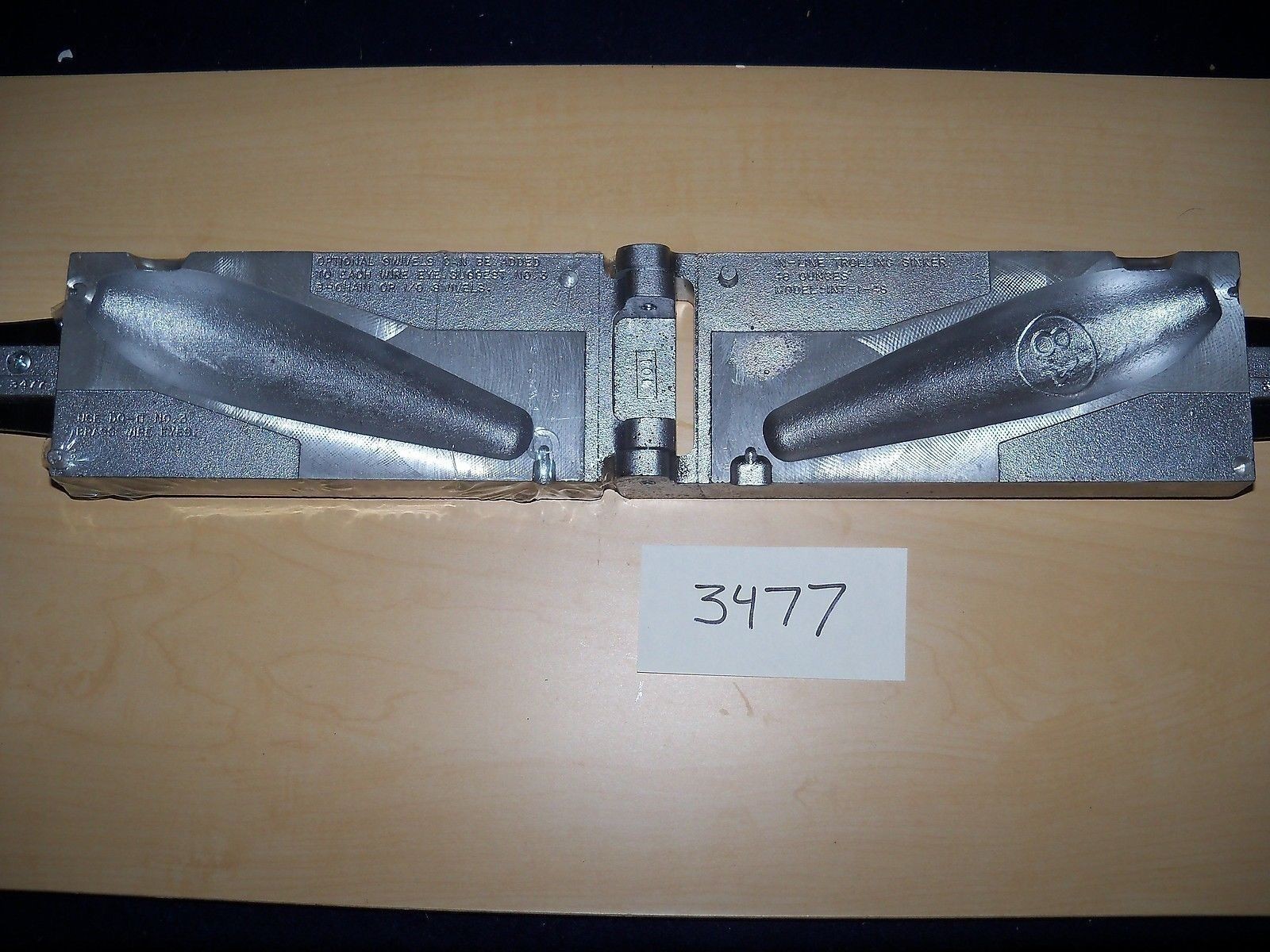 3477 NEW DOIT SINKER MOLD INLINE 3477 48 oz., INT148 3477 NEW DOIT SINKER MOLD INLINE 3477 48 oz., INT148