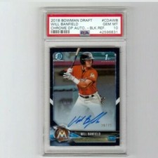 2018 Bowman Chrome Will Banfield Auto PSA 10 BLK