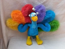 NBC Kidz Peacock Plush Stuffed Animal Bird Mascot Promotional 9" Rare HTF
