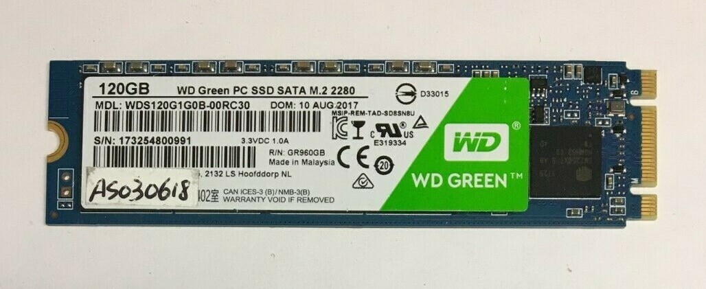 SSD 120GB x 4個 120GB M.2 2280 SATA SSD Solid State Drive Major Brands (replace