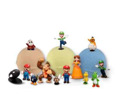 3 Large Bath Bombs for Kids with Surprise MARIO Toys Inside Made In The USA