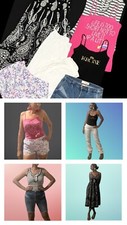 Lot Of Name Brand Women CLOTHES Summer Tops, Dress,pants Vintage 90s Bulk As Is