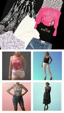 Lot Of Name Brand Women CLOTHES Summer Tops, Dress,pants Vintage 90s Bulk As Is