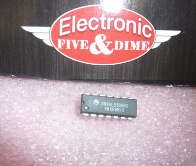 SN74LS386ND Motorola XOR Gate, LS Series, 4-Func, 2-Input, TTL, PDIP14  IC