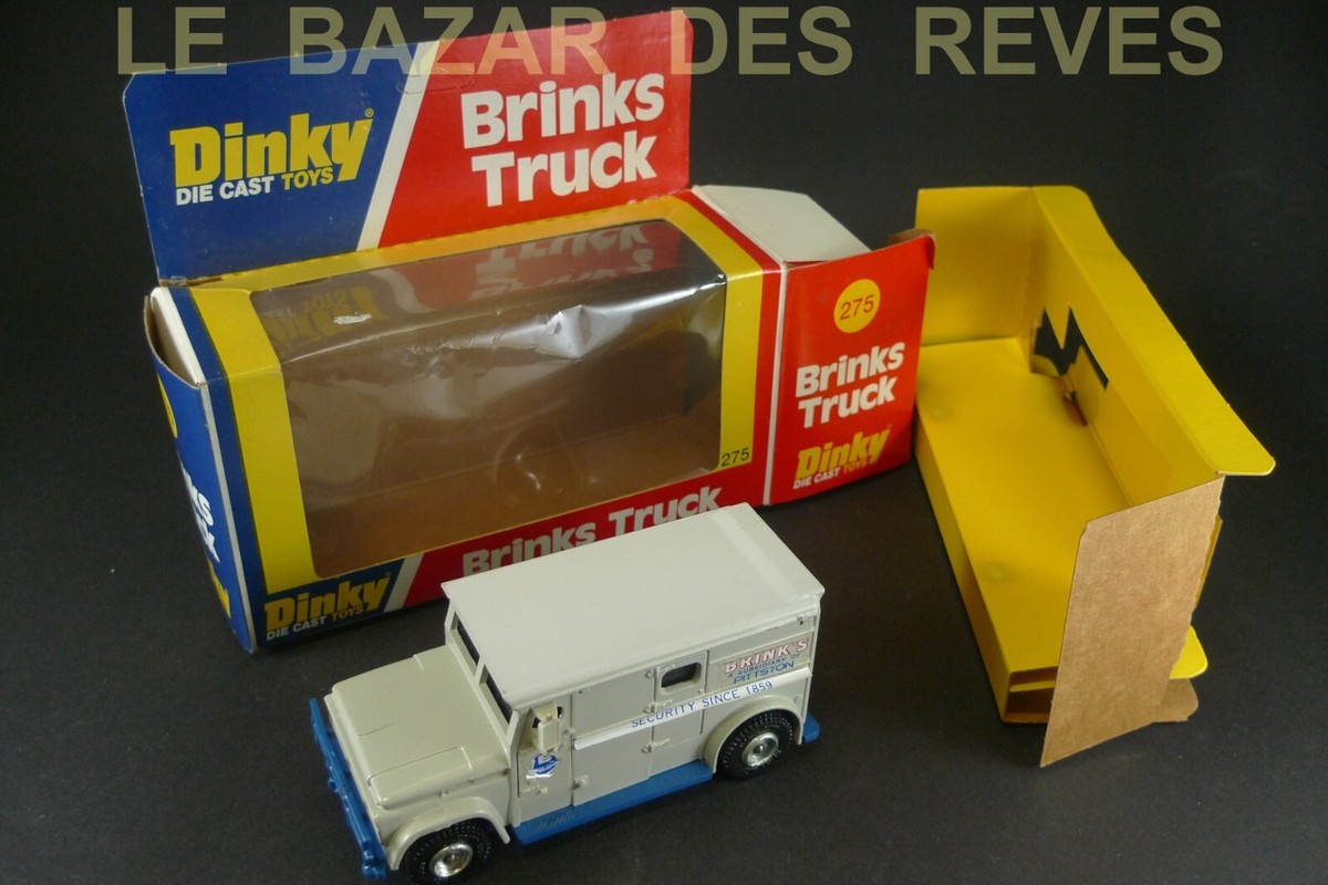 Dinky Toys 275 Brink's Armoured Car - Fourgon Blindé Miniature Vintage Avec Caisses D'origine
