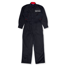 Retro Hyogo Automobile Maintenance Association Mechanic Coveralls Tsunagi Black