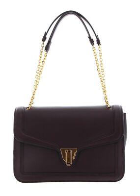 COCCINELLE Marvin Twist Handbag Umhängetasche Tasche Darkbrown dunkelbraun Neu